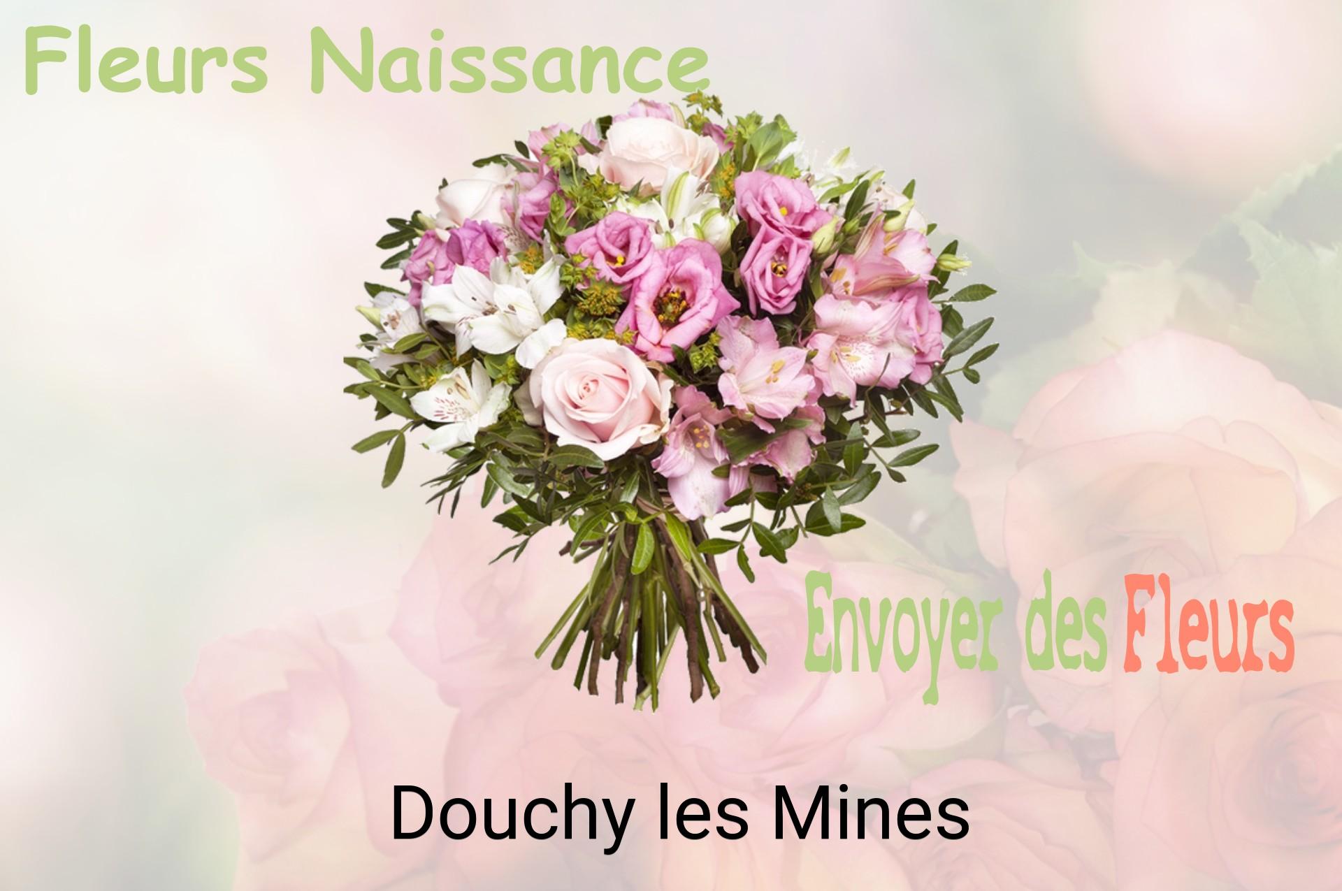 Bouquet de fleurs de naissance livré à Douchy-les-Mines